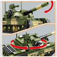 Load image into Gallery viewer, 285PCS MOC Military PT-91 Twardy Main Battle Tank Figure Model Toy Building Block Brick Gift Kids DIY Set New Compatible Lego
