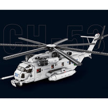 Load image into Gallery viewer, 2192PCS MOC Military Sikorsky CH-53E Super Sea Stallion Transport Helicopter Model Toy Building Block Brick Gift Kids DIY Set New Compatible Lego
