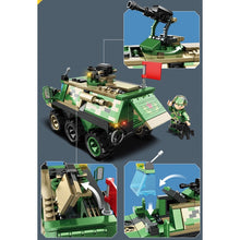 Load image into Gallery viewer, 258PCS MOC Military 2in1 Type 90 Armored Vehicle Jeep Figure Model Toy Building Block Brick Gift Kids DIY Set New Compatible Lego

