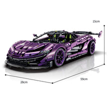 Load image into Gallery viewer, 3568PCS MOC Technic Speed Static Large Purple P1 GTR 3.8Super Racing Sports Car Model Toy Building Block Brick Gift Kids DIY Set New 1:8 Compatible Lego
