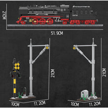 Load image into Gallery viewer, 1177PCS MOC BR01 Lokomotive Steam Classic Vintage Train Scene Model Toy Building Block Brick Gift Kids DIY Set New Compatible Lego
