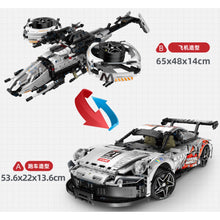 Load image into Gallery viewer, 1861PCS MOC Technic Speed Static 2in1 911 Racing Sports Car Star Aircraft Model Toy Building Block Brick Gift Kids DIY Set New 1:10 Compatible Lego
