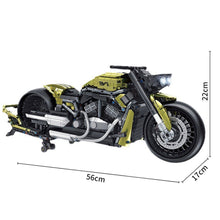 Load image into Gallery viewer, 2427PCS MOC Technic Speed Static Large Night Rod Special Motorcycle Motor Bike Model Toy Building Block Brick Gift Kids DIY Set New 1:5
