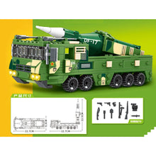 Load image into Gallery viewer, 365PCS MOC Military DF-17 Missile Truck Model Toy Building Block Brick Gift Kids DIY Set New Compatible Lego
