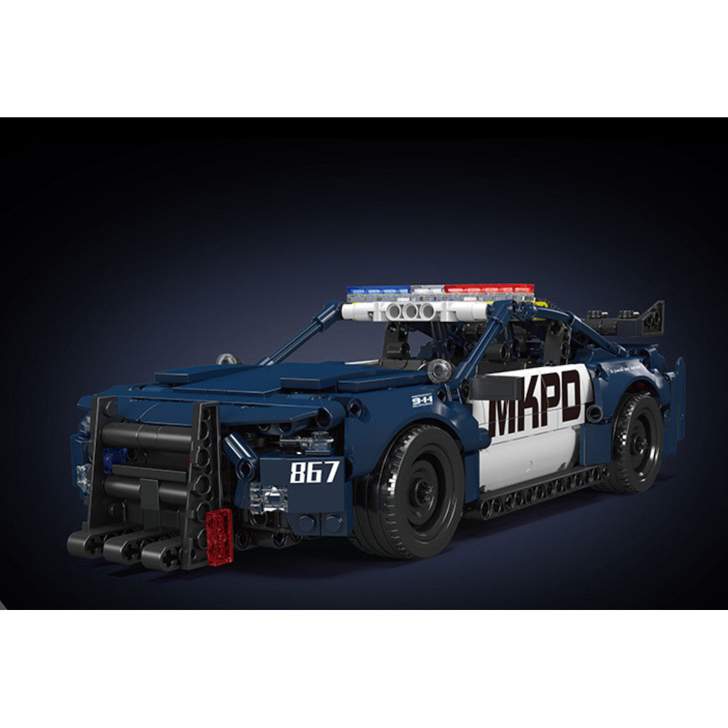 786PCS MOC Technic Speed Pull Back Mustang Muscle Police Car Model Toy Building Block Brick Gift Kids DIY Set New Compatible Lego