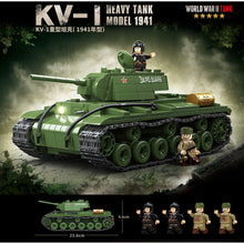 Load image into Gallery viewer, 1192PCS Military 1941 KV-1 Heavy Tank Figure Model Toy Building Block Brick Gift Kids DIY Set New Compatible Lego
