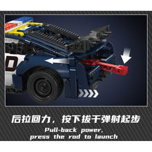 Load image into Gallery viewer, 786PCS MOC Technic Speed Pull Back Mustang Muscle Police Car Model Toy Building Block Brick Gift Kids DIY Set New Compatible Lego
