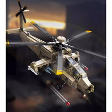 Load image into Gallery viewer, 703PCS Military WZ-21 Heavy Armed Helicopter Figure Model Toy Building Block Brick Gift Kids DIY Set New Compatible Lego
