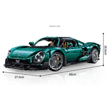 Load image into Gallery viewer, 4208PCS MOC 1:8 Technic Speed Large Static Green Alfa Super Racing Sports Romeo Car Model Toy Building Block Brick Gift Kids DIY Set New Display Compatible Lego
