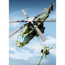 Load image into Gallery viewer, 605PCS Military Z-8L LUH Helicopter Howitzer Figure Model Toy Building Block Brick Gift Kids DIY Set New Compatible Lego
