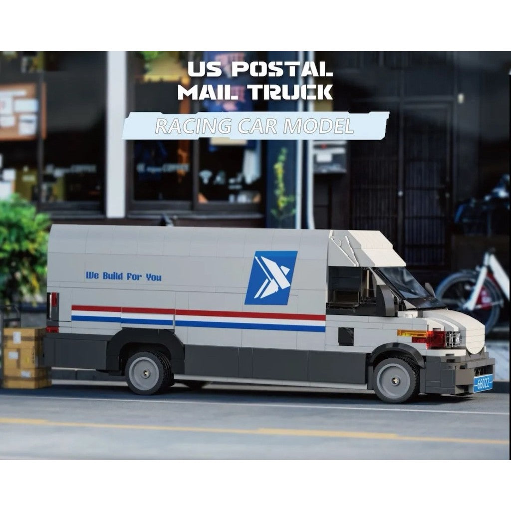 526PCS MOC Technic Speed USPS US Postal Mail Delivery Truck Van Car Model Toy Building Block Brick Gift Kids DIY Set New Compatible Lego