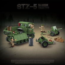 Load image into Gallery viewer, 733PCS Military STZ-5 Medium Tractor Figure Model Toy Buiding Block Brick Gift Kids DIY Set New Compatible Lego
