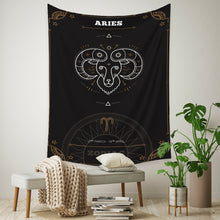 Load image into Gallery viewer, Tapestry Home Decor Wall Hanging Living Bed room Tablecloth Zodiac Aries
