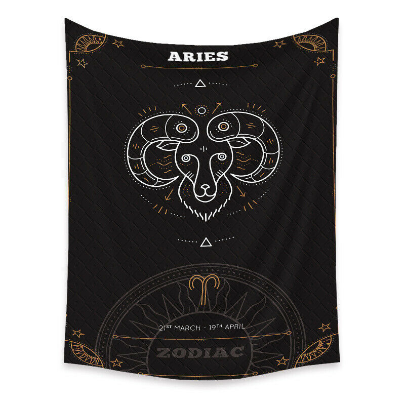 Tapestry Home Decor Wall Hanging Living Bed room Tablecloth Zodiac Aries