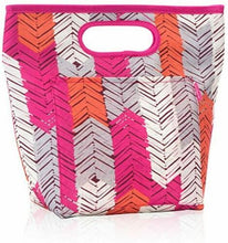 Load image into Gallery viewer, Thirty one Go To Thermal Picnic Lunch Storage tote Bag in Feather Chevron 31 gift
