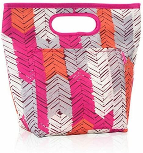 Thirty one Go To Thermal Picnic Lunch Storage tote Bag in Feather Chevron 31 gift
