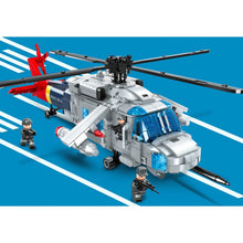 Load image into Gallery viewer, 1027PCS MOC Military WW2 UH-60 Black Hawk Helicopter Figure Model Toy Building Block Brick Gift Kids Compatible Lego
