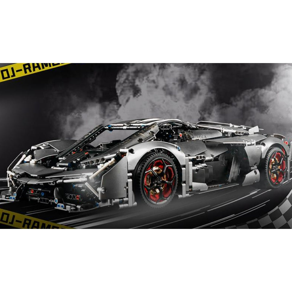 3358PCS Static MOC Technic Speed Terzo Millennio Super Racing Sports Car Model Toy Building Block Brick Gift Kids Compatible Lego 1:8