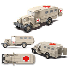 Load image into Gallery viewer, 334PCS Military WW2 GAZ-55 Ambulance Truck Figure Model Toy Building Block Brick Gift Kids Compatible Lego
