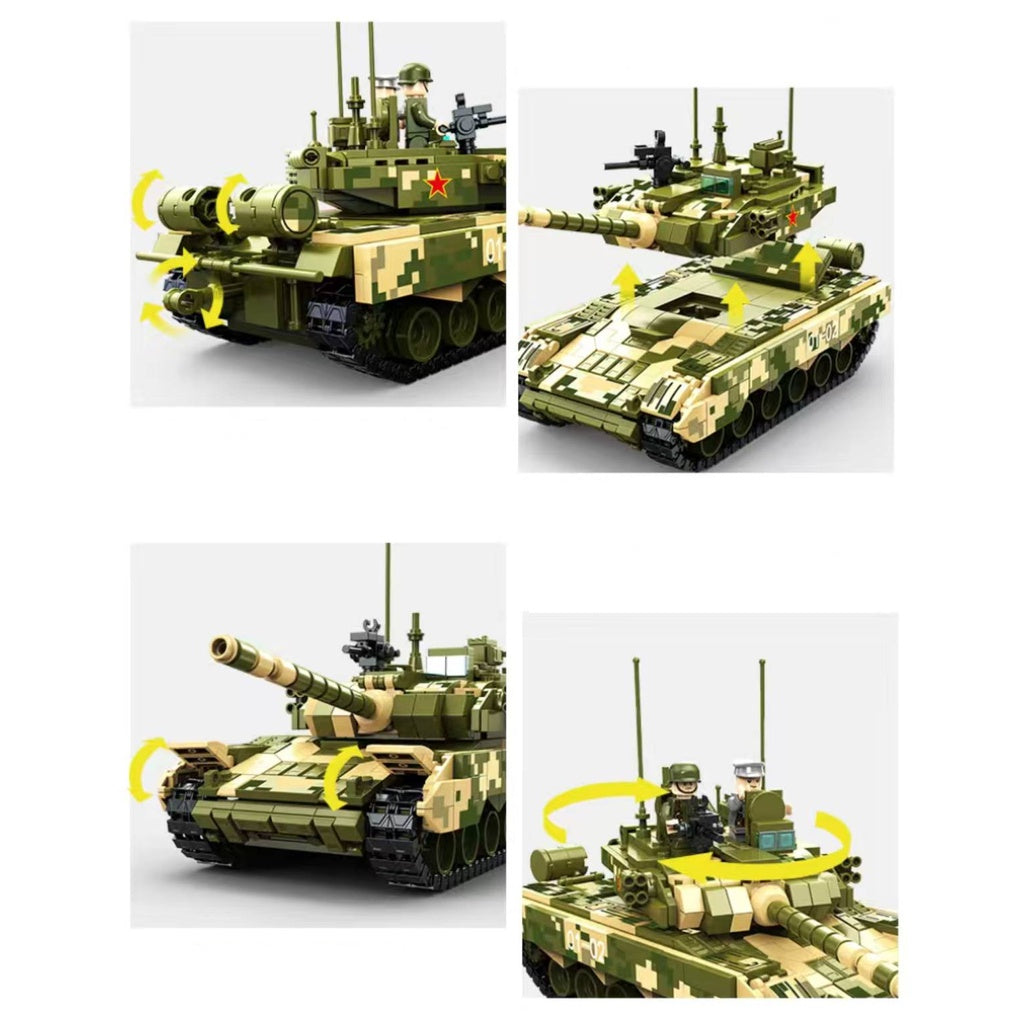 671PCS Military WW2 Type 99 Main Battle Tank Figure Model Toy Buildin –  mycrazybuy store