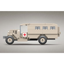 Load image into Gallery viewer, 334PCS Military WW2 GAZ-55 Ambulance Truck Figure Model Toy Building Block Brick Gift Kids Compatible Lego
