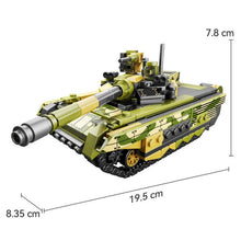Load image into Gallery viewer, 429PCS Military WW2 T-90M Main Battle Tank Figure Model Toy Building Block Brick Gift Kids Compatible Lego
