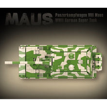 Load image into Gallery viewer, 2930PCS MOC Military WW2 MAUS Panzer Panzerkampfwagen VIII German Tank Figure Model Toy Building Block Brick Gift Kids Compatible Lego
