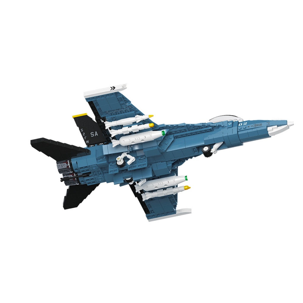 753PCS MOC WW2 F-16 Fighting Falcon Fighter Air Plane Figure Model