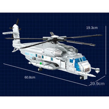 Load image into Gallery viewer, 1242PCS MOC Military WW2 US Sikorsky CH-52E Super Stallion Transport Helicopter Figure Model Toy Building Block Brick Gift Kids Compatible Lego
