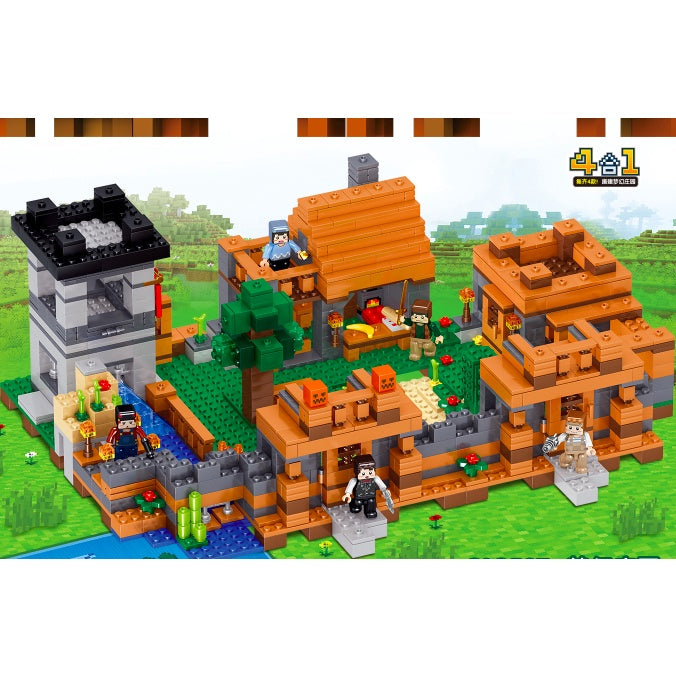 1187PCS MOC Dream Manor Village Figure My World Model Toy Building Block Brick Gift Kids Compatible Lego
