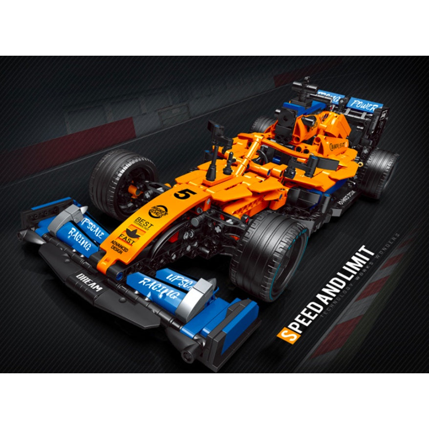 1248PCS MOC Technic F1 Formula One Racing Sports Car Model Toy Building Block Brick Gift Kids Compatible Lego