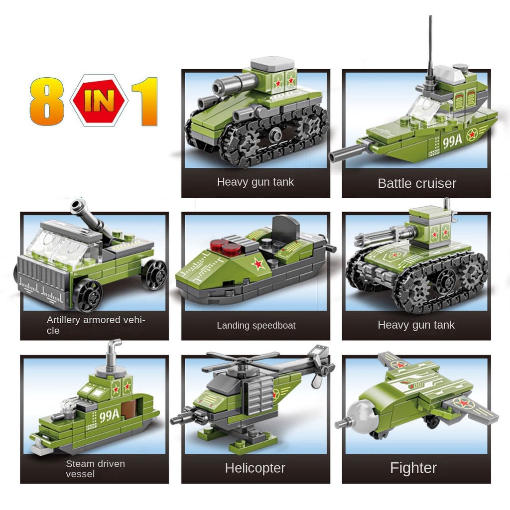 Compatible With Lego Ww2 Army Battle Cruiser Tank Plane Military