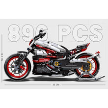 Load image into Gallery viewer, 896PCS MOC Technic Diavel 1260s Motor Bike Motorcycle Model Toy Building Block Brick Gift Kids Compatible Lego
