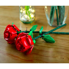 Load image into Gallery viewer, MOC Rose Flower Bouquet Romantic Love Valentine&#39;s Day Birthday Model Toy Building Block Brick Gift Kids Home Decoration Compatible Lego
