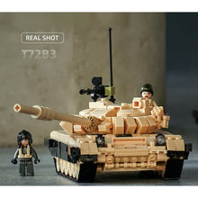 Load image into Gallery viewer, 770PCS MOC Military WW2 2in1 T72B3 T72M1 Main Battle Tank Figure Model Toy Building Block Brick Gift Kids Compatible Lego New
