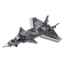 Load image into Gallery viewer, 618PCS Military WW2 Chengdu J-20 Fire Fang Air Fighter Aircraft Figure Model Toy Building Block Brick Gift Kids Compatible Lego

