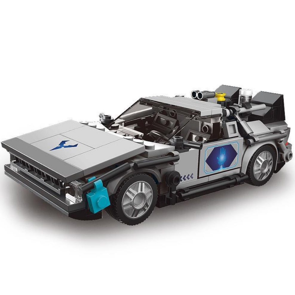 392PCS MOC Technic Speed Back to the Future Car Model Toy Building Block Brick Gift Kids Compatible Lego With Display Box