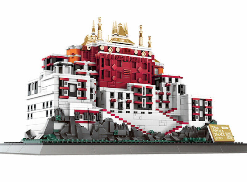 1464PCS Architecture Tibet Potala Palace Building Block Brick Model Educational Toy Fully Compatible With Lego