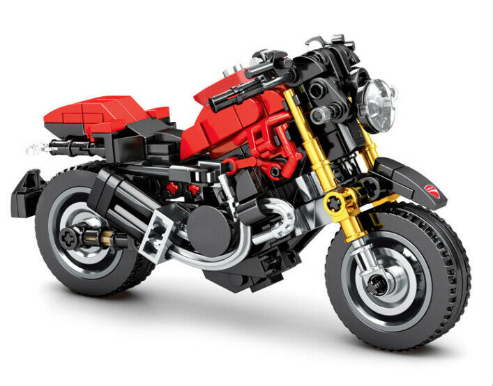 273PCS Motorcycle Racing Bike 1200 MOC Building Blocks Bricks Model Educational Toys Fully Compatible With Lego