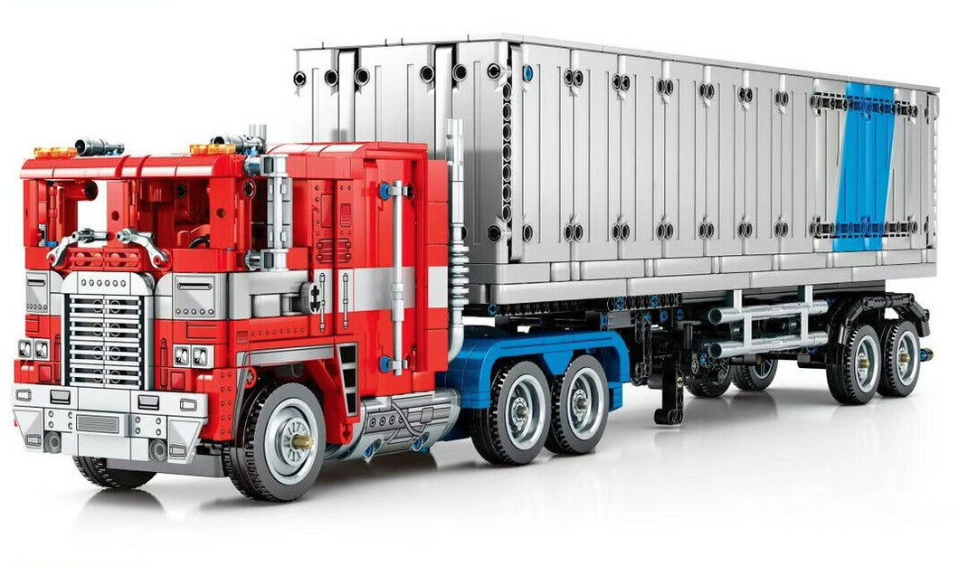 2073PCS MOC Technic Static Container Truck Car Building Blocks Bricks Educational Toy Model Fully Compatible With Lego