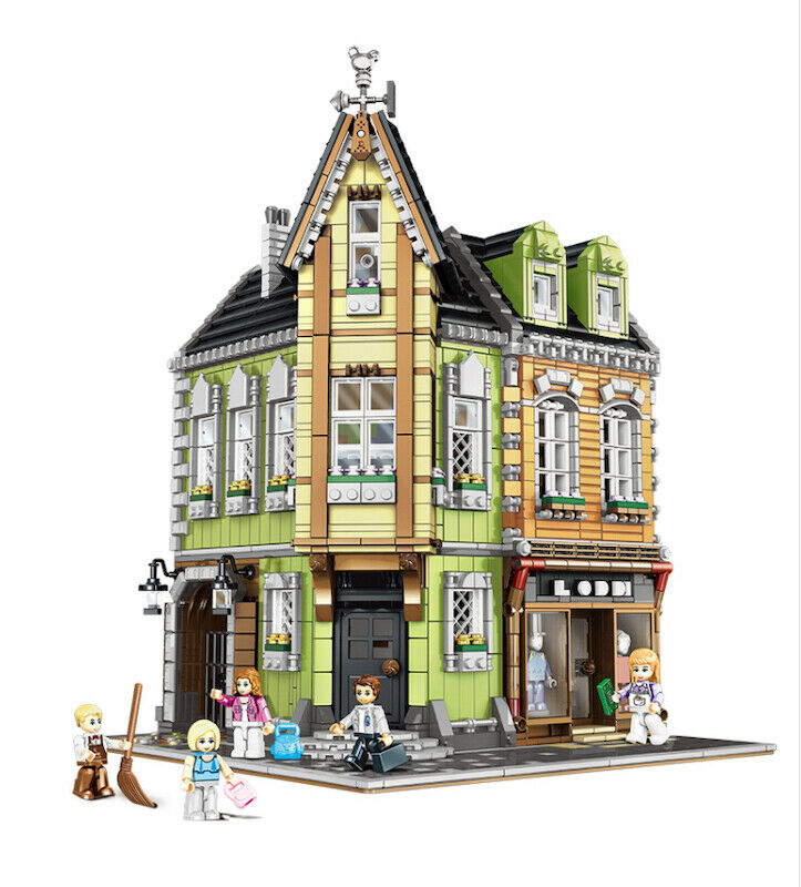 3474PCS City Street Shopping Mall Corner Building Blocks Bricks Model Educational Toy Figure Fully Compatible With Lego