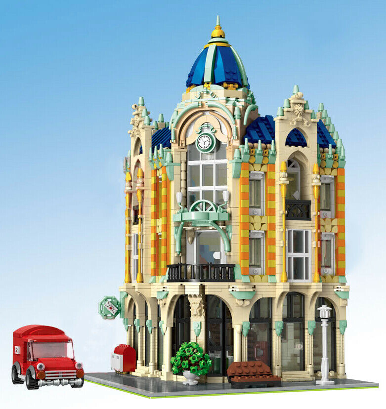 4030PCS City Street Corner Post Office Building Blocks Bricks Model Educational Toys Fully Compatible With Lego