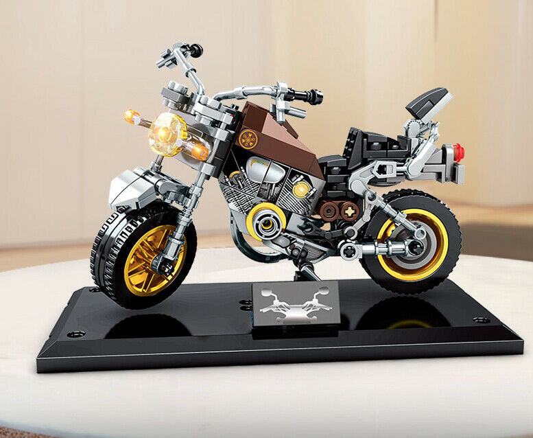 243PCS Motorcycle Bike Virago Technic MOC Building Block Brick Model E –  mycrazybuy store