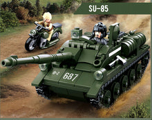 Load image into Gallery viewer, 338PCS Military SU85 Tank Destroyer Building Block Brick Soldier Figure Model Fully Compatible With Lego
