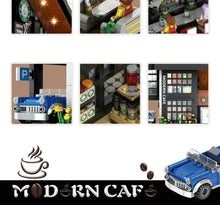 Load image into Gallery viewer, 2926PCS City Street MOC Coffee Cafe Shop Building Blocks Bricks Figure Model Educational Toy Fully Compatible With Lego
