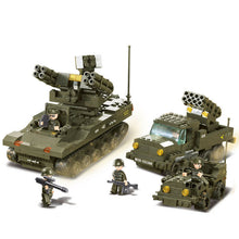 Load image into Gallery viewer, 956PCS Army Antiaircraft Tank Helicopter Building Blocks Bricks Model Figure Educational Toy Fully Compatible With Lego
