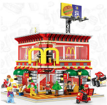 Load image into Gallery viewer, 1729PCS MC Burger Fast Food Restaurant Educational Toy City Building Blocks Bricks Figure Fully Compatible With Lego
