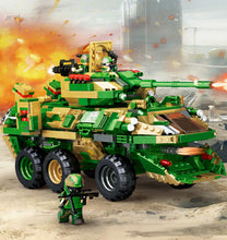 Load image into Gallery viewer, 1154PCS Military Fire Armored vehicle Car Building Block Brick Figures Model Educational Toy Fully Compatible With Lego
