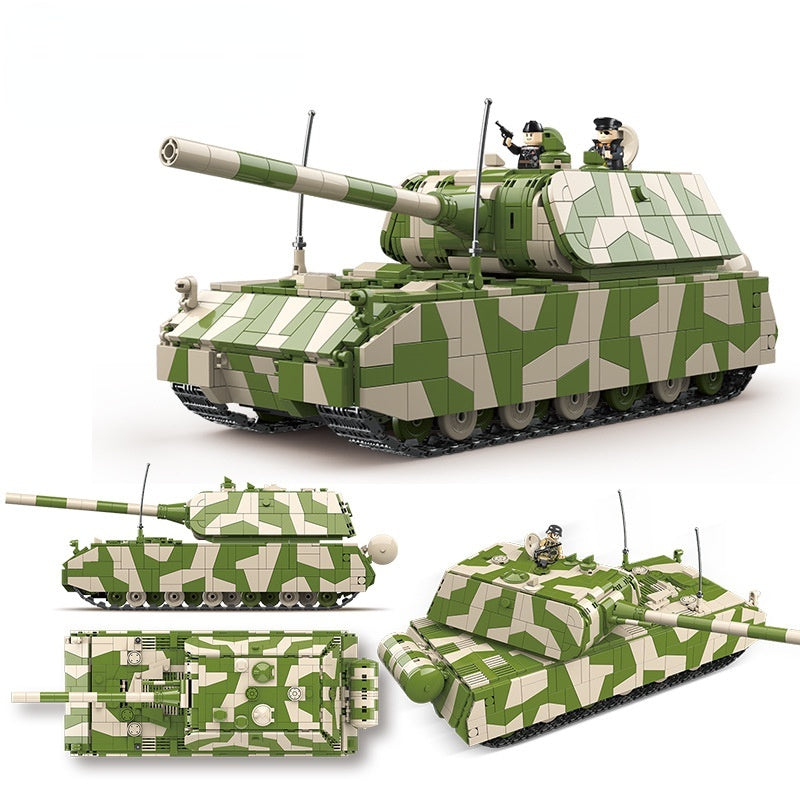 Military WW2 German Army Panzer Tank Bricks Toy