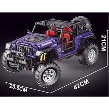 Load image into Gallery viewer, 2680PCS Technic Jeep Wrangler Off Road SUV Car Purple Static Version Model Building Block Brick Toy Gift Set Kids New Compatible Lego
